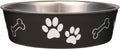 Dog Bowls- Stainless Steel Dog & Cat Bowls - Spill Proof Dog Food Bowl, Cat Bowl, Puppy Essentials & Pet Supplies Great for Home & Travel (Medium 20-35 lbs, Espresso)