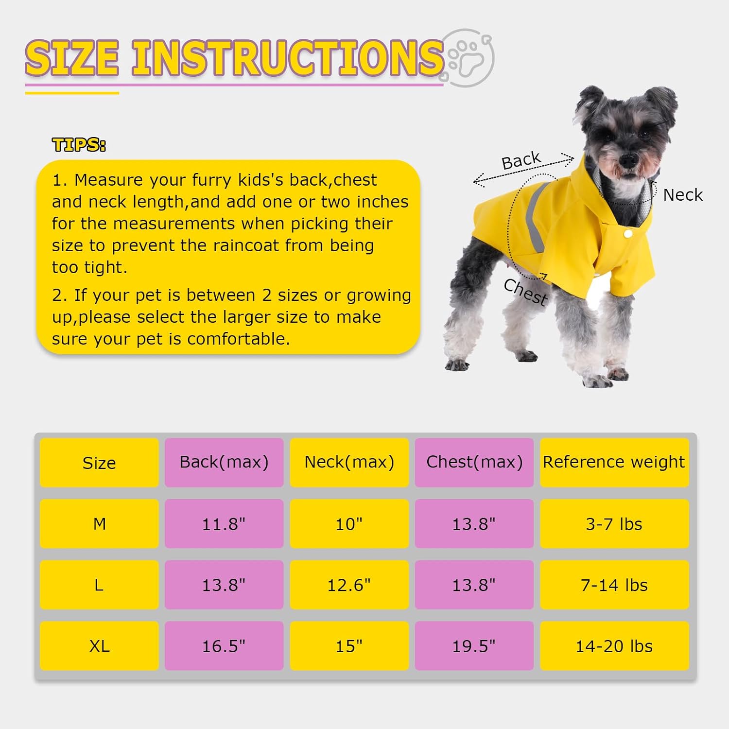 Dog Raincoat, Breathable, Lightweight Pet Rain Jacket, Waterproof Dog Clothing with Safety, Reflective Stripes, Hood, Dog Raincoat (Yellow, XL)