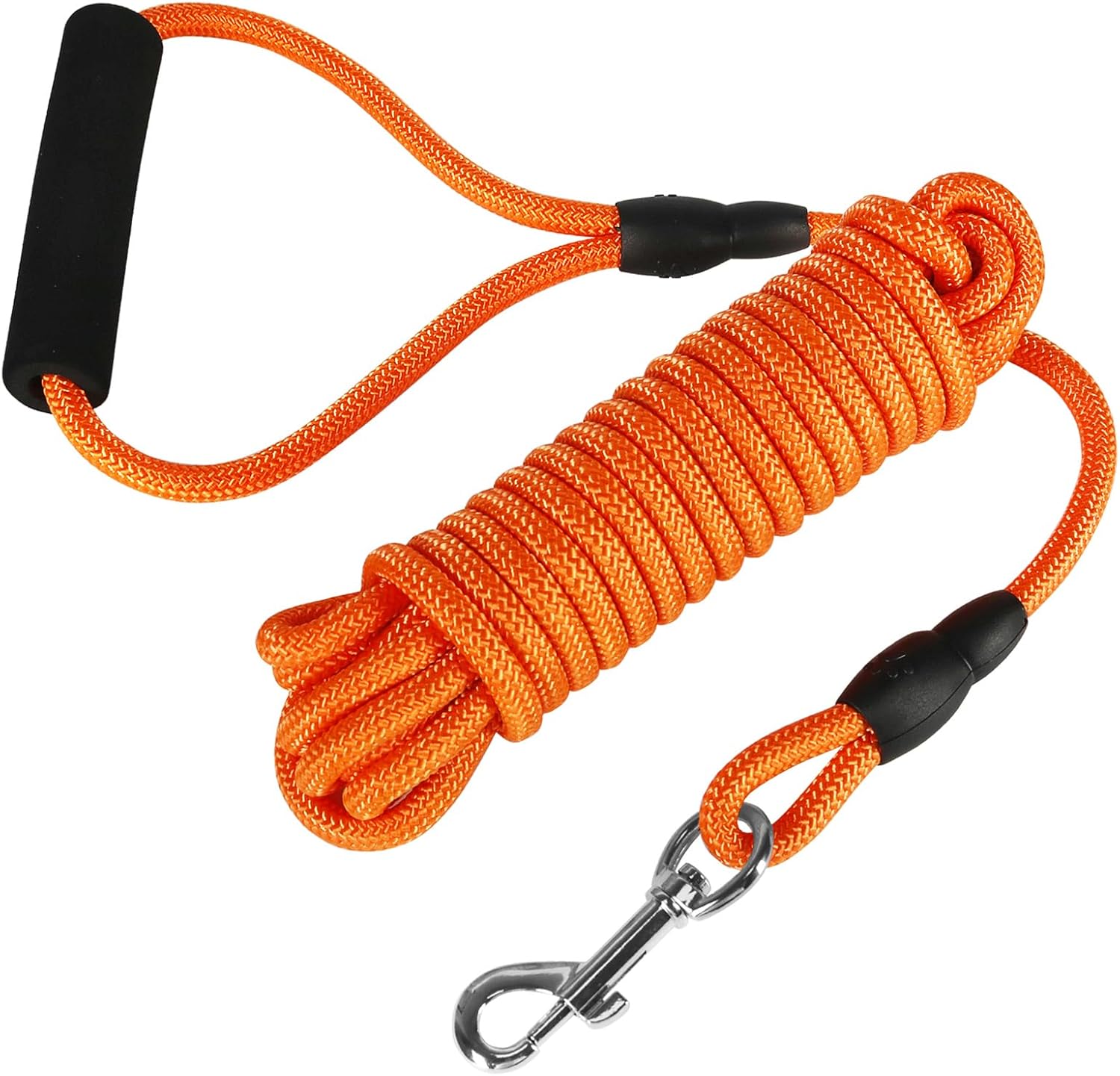 Floating Long Dog Leash, 20FT Dog Training Leash, Lightweight Dog Check Cord Rope Lead with Comfortable Handle for Outside, Hiking, Swimming, Beach and Lake